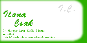 ilona csak business card